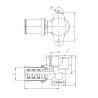 PERFEXIM KOLANO Z REDUKCJA ZAPRASOWYW Z MOC 908 20 x 1/2" 62-908-2015-000